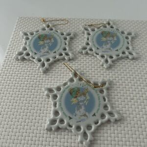 Precious Moments snowflake ornaments 3